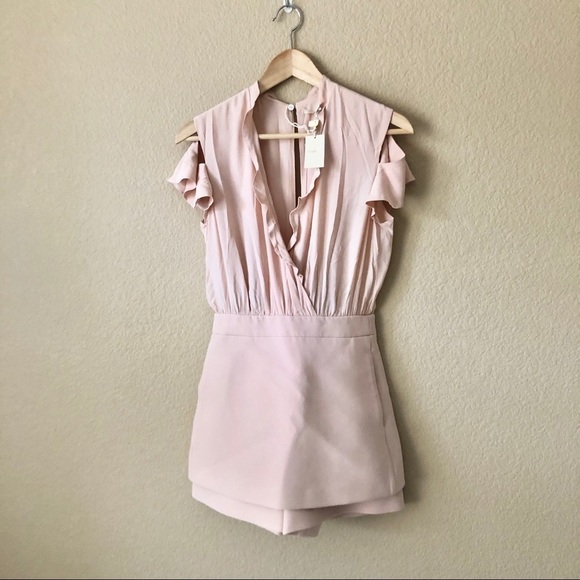 NWT maje ruffled playsuit jumpsuit romper - Picture 3 of 6